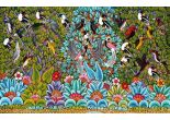 Mshana Mzuguno, Ptáci v pralese XXL, Birds in the Forest XXL, 165x105cm, CZK27000_EUR1000